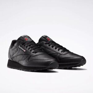 NIB - Reebox Classic Leather Shoes - Black - Size 11.5